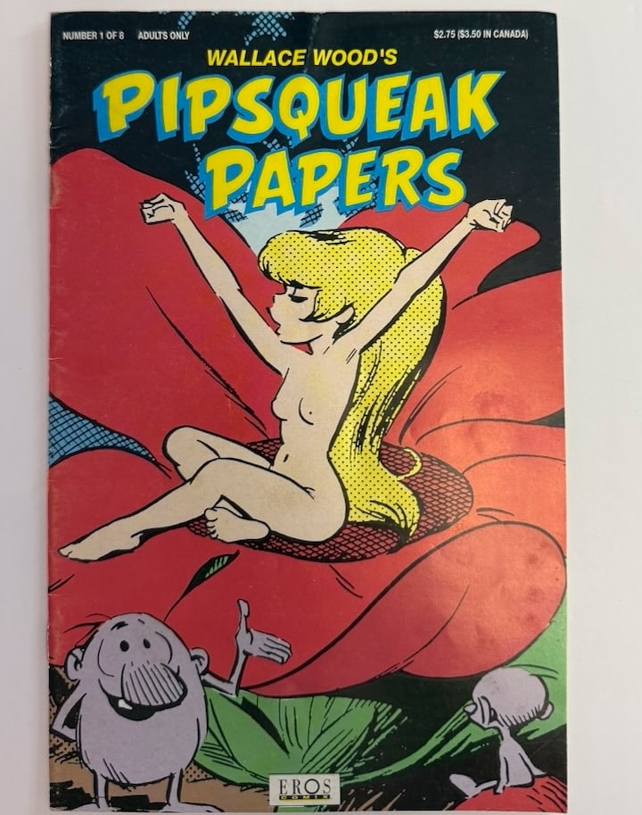 WALLY WOOD - PIPSQUEAK PAPERS #1: WALLY WOOD - PIPSQUEAK PAPERS #1 ADULT Underground Comix. 1993. 1ST.