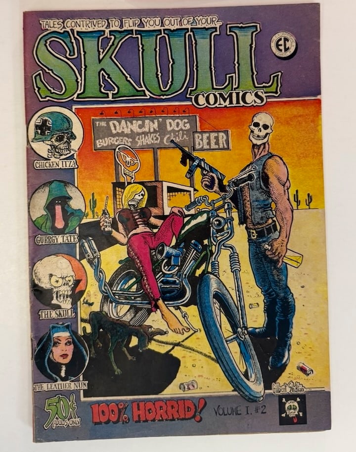 GREG IRONS - SKULL COMICS #2: GREG IRONS - SKULL COMICS #2. 1ST PRINTING. ADULT Underground Comix. GILBERT SHELTON.