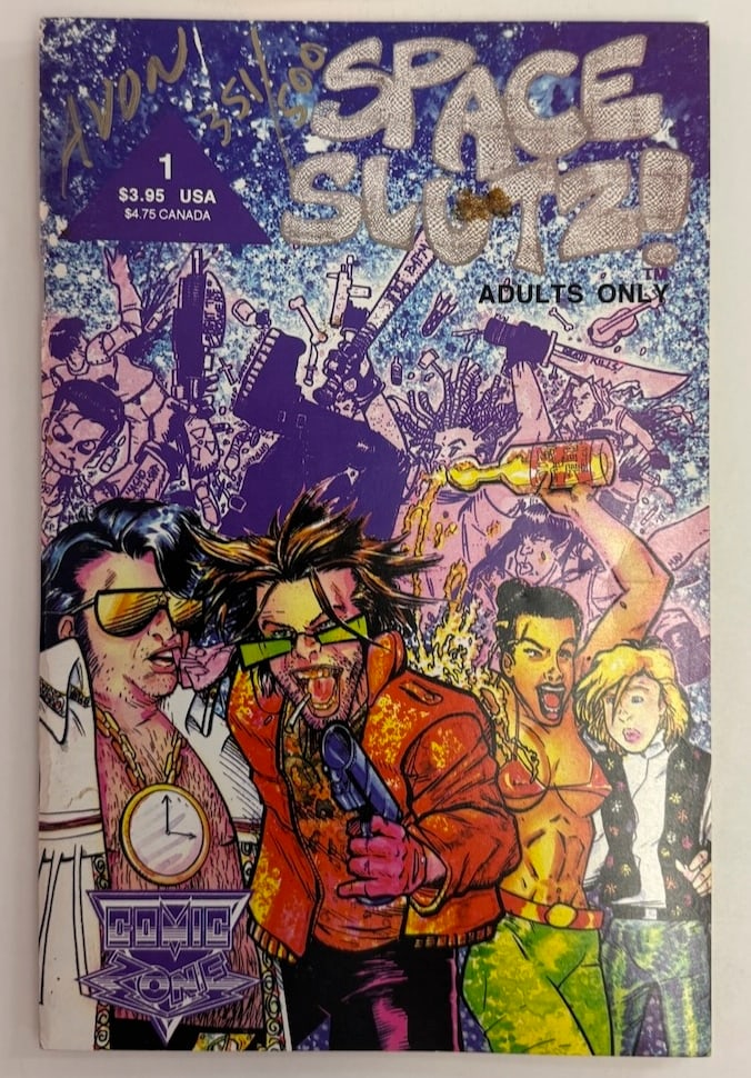 SIGNED and NUMBERED SPACE SLUTZ #1 ADULT Underground Comix: SIGNED and NUMBERED SPACE SLUTZ #1 ADULT Underground Comix. Signed AVON 351/500. Limited edition.