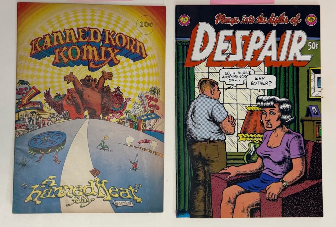 KANNED KORN KOMIX #1 AND R. CRUMB DESPAIR #1 (1 of 2)