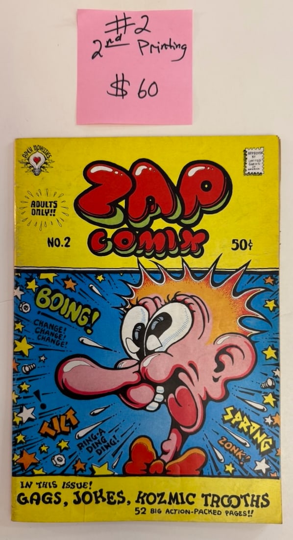 ZAP COMIX #2 - 2ND PRINTING - 2