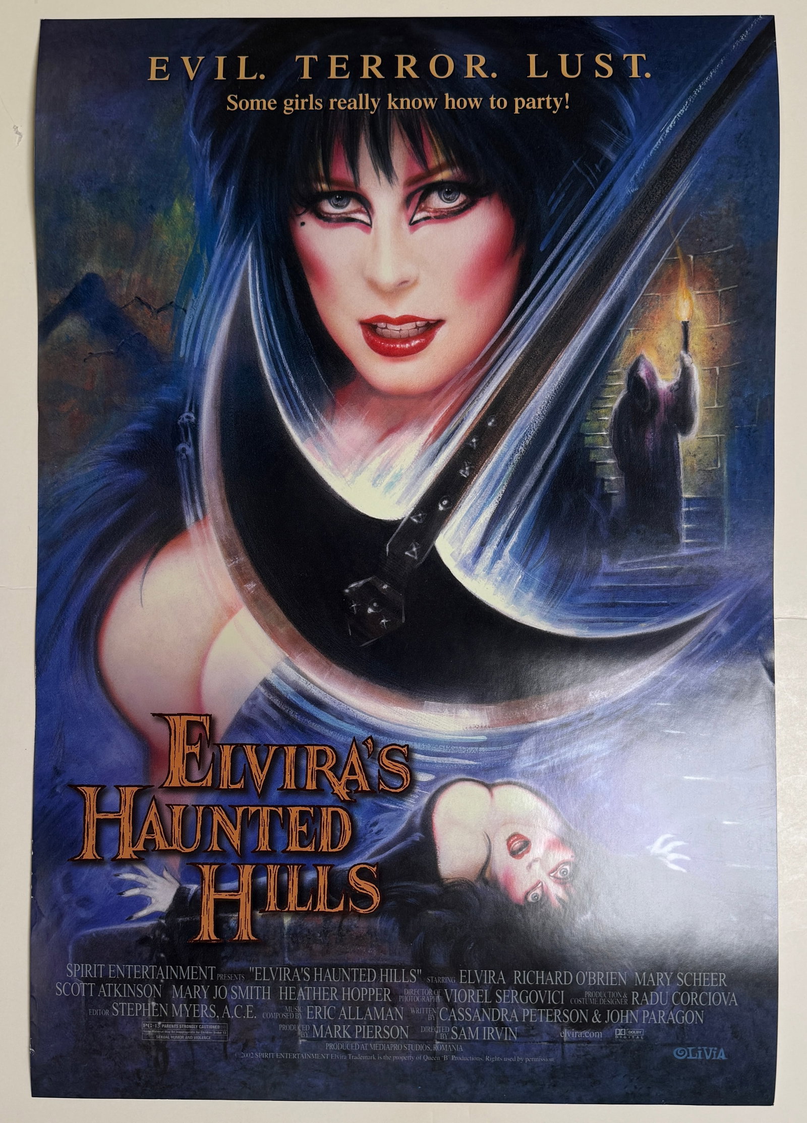 ELVIRA'S HAUNTED HILLS MOVIE POSTER (1 of 1)