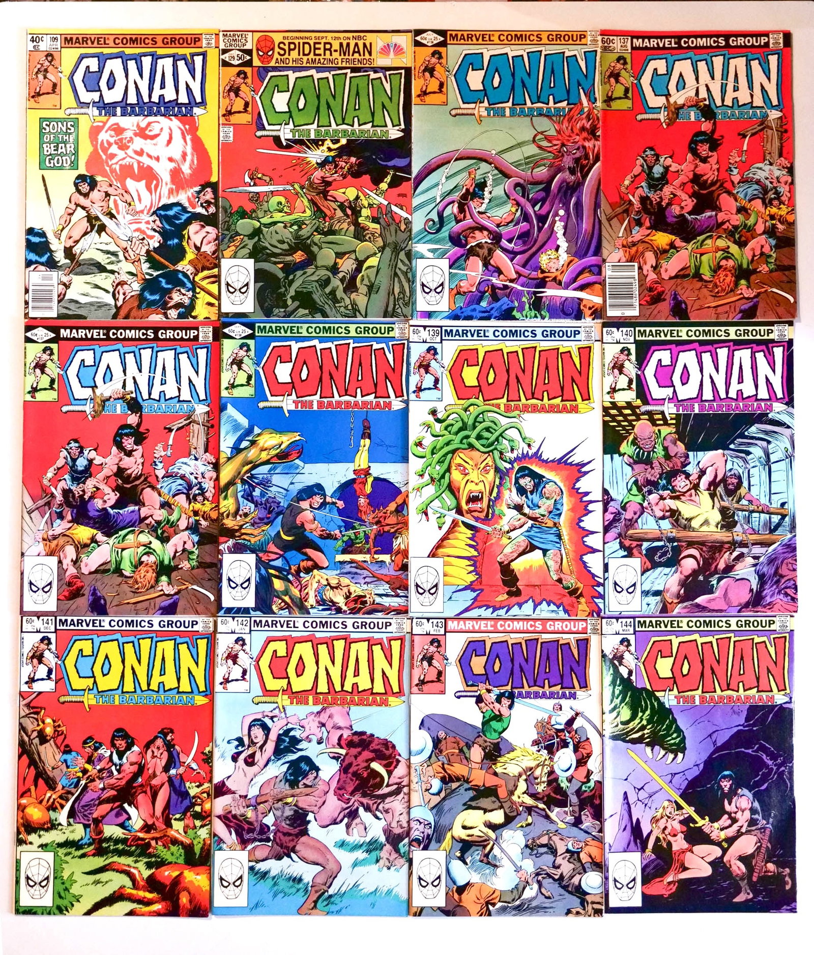 CONAN THE BARBARIAN COMIC SET WITH CONAN #109 AND MORE: CONAN THE BARBARIAN COMIC SET WITH CONAN #109 AND MORE