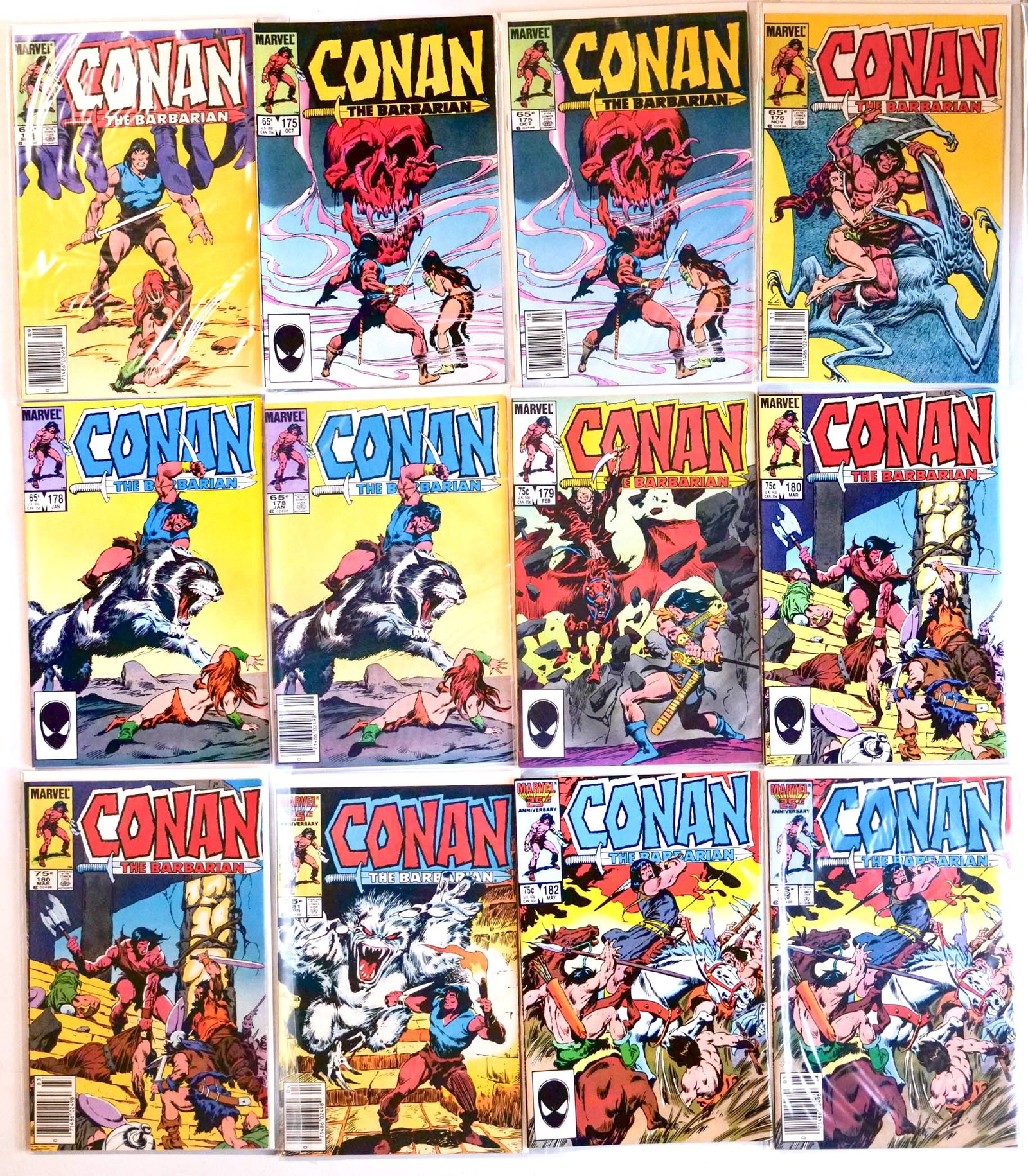 CONAN THE BARBARIAN COMIC SET WITH CONAN #175 AND MORE (1 of 3)