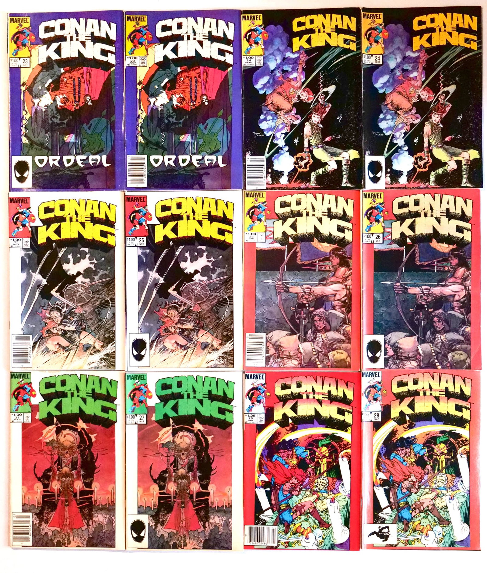 CONAN THE KING COMIC SET WITH # AND MORE !: CONAN THE BARBARIAN COMIC SET WITH KING CONAN. With #28, AND MANY MORE.