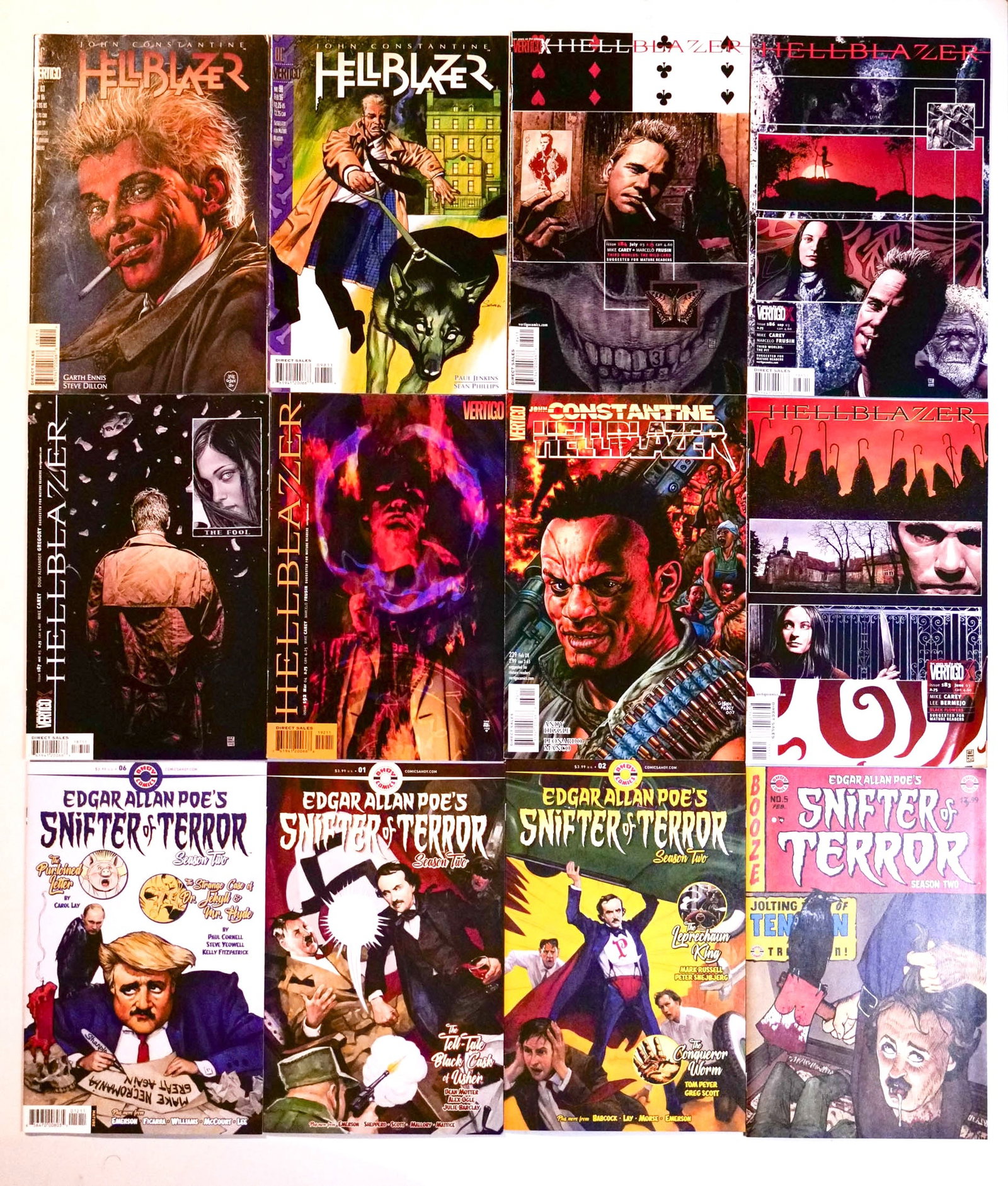 HELLBLAZER and EDGAR ALLAN POE'S SNIFTER OF TERROR SET (1 of 2)