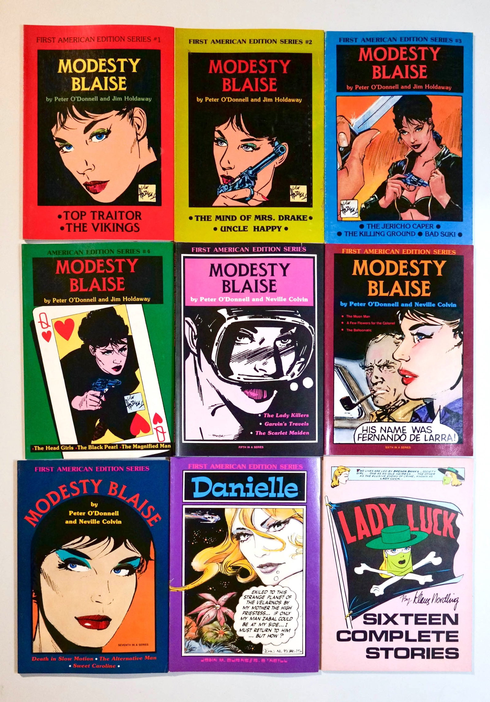 MODESTY BLAISE First American Edition Comics, full set (RARE!!!) (1 of 4)