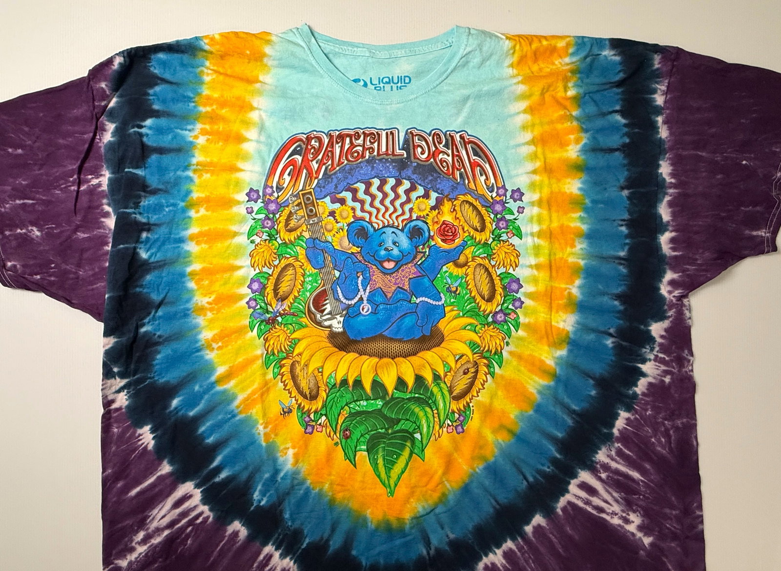 GRATEFUL DEAD LIQUID BLUE T-SHIRT - NIGHT SHIRT (1 of 5)