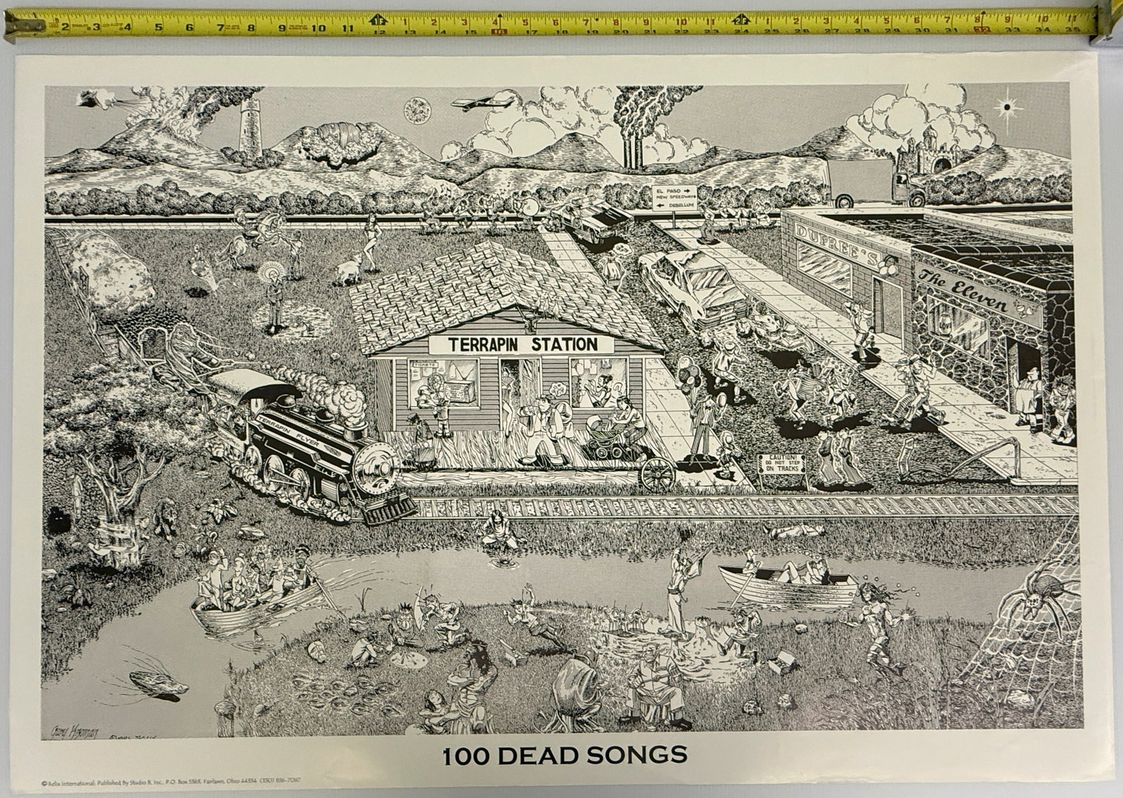 100 DEAD SONG POSTER - LARGE VERSION (1 of 2)