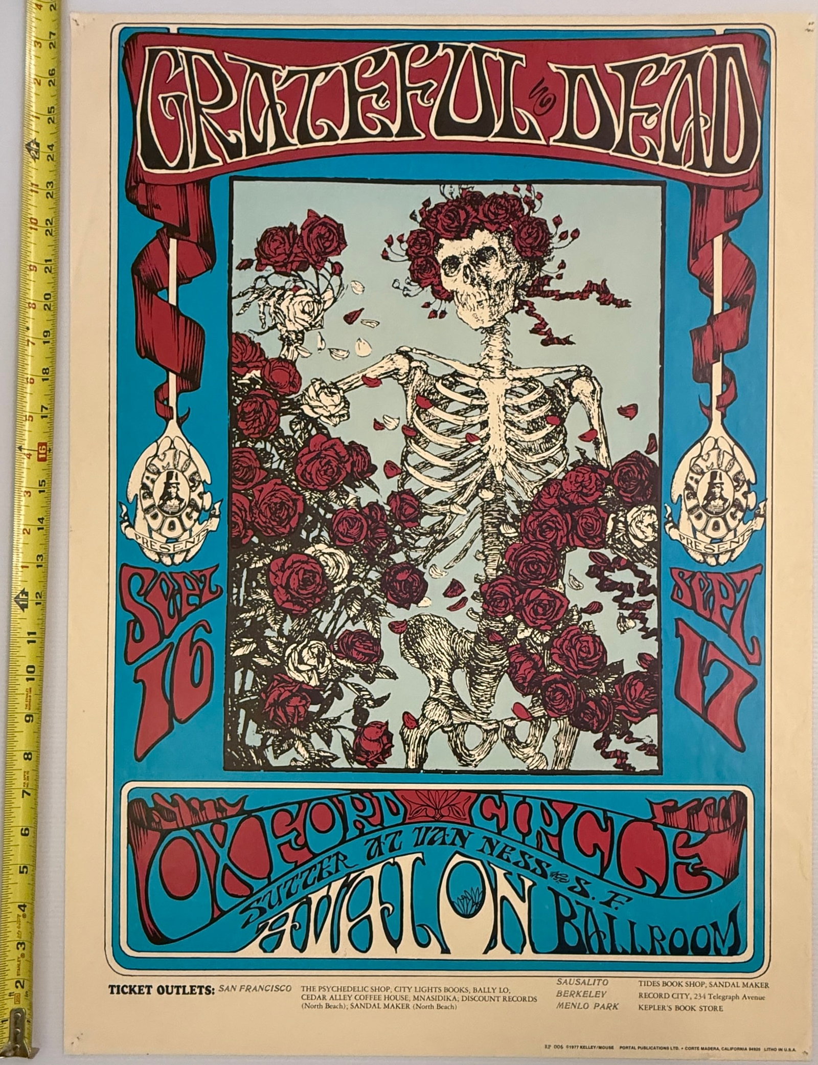 FD # 26-R GRATEFUL DEAD FAMILY DOG POSTER FD26 (1 of 2)