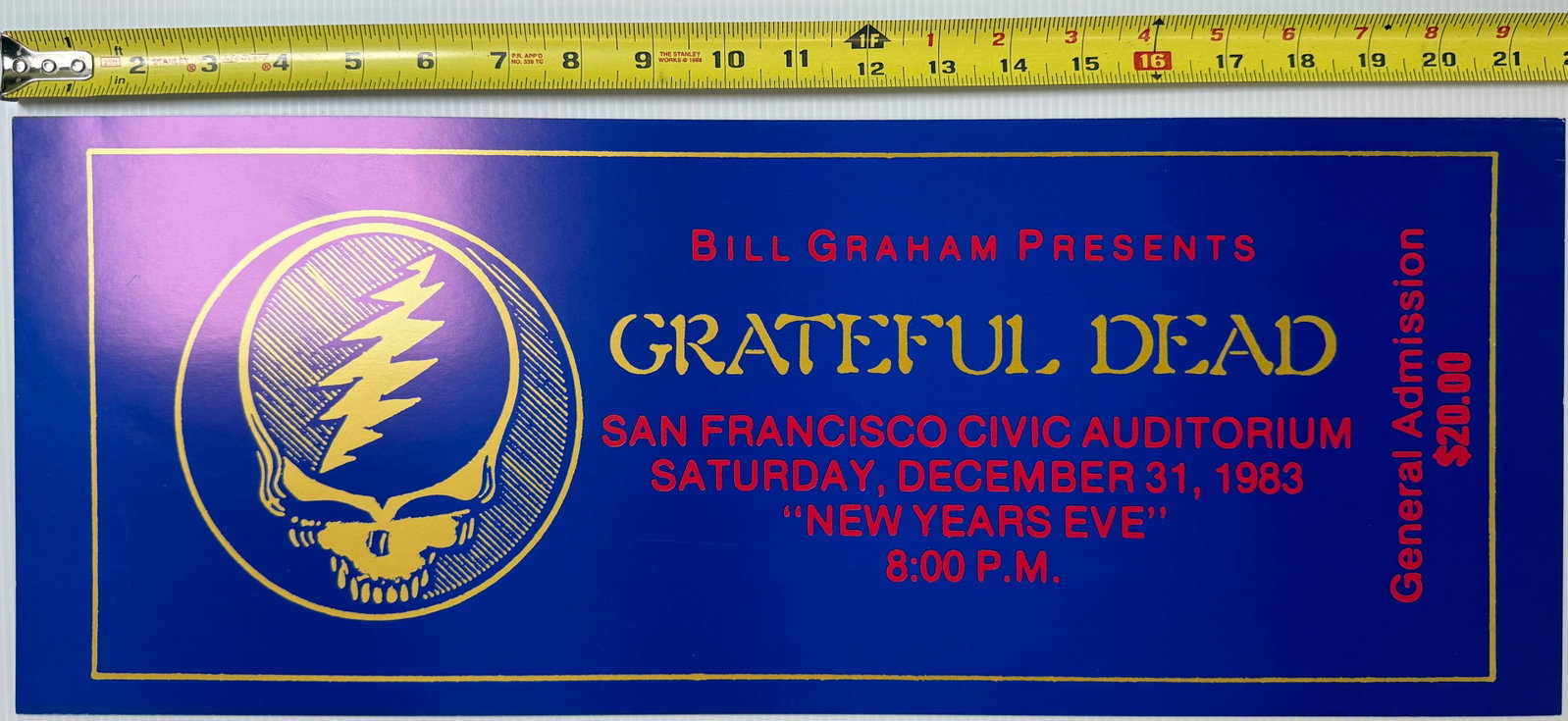 GRATEFUL DEAD 1983 POSTER (1 of 1)