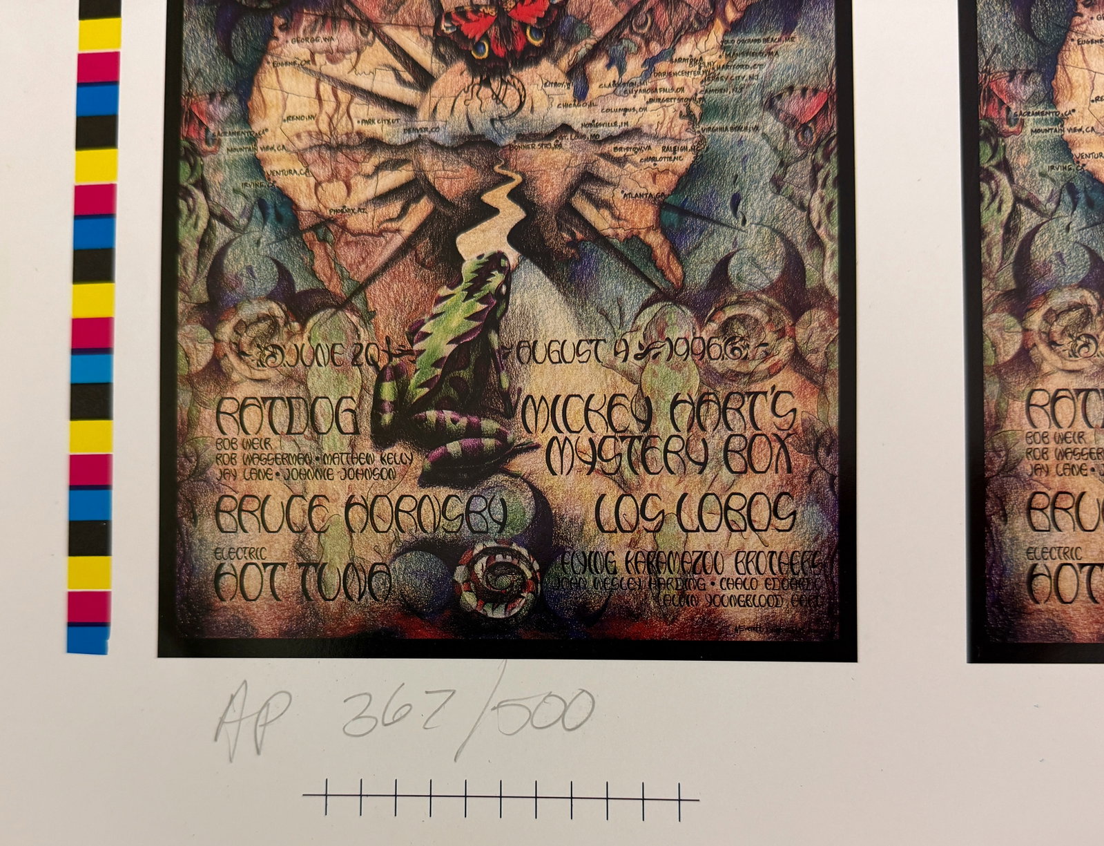 FURTHER FESTIVAL ARTIST PROOF - UNCUT SHEET - 2