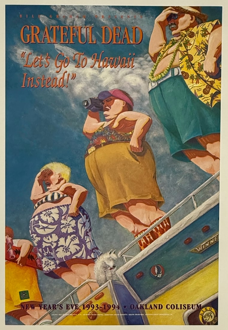 RARE - GRATEFUL DEAD LETS GO TO HAWAII INSTEAD (1 of 2)