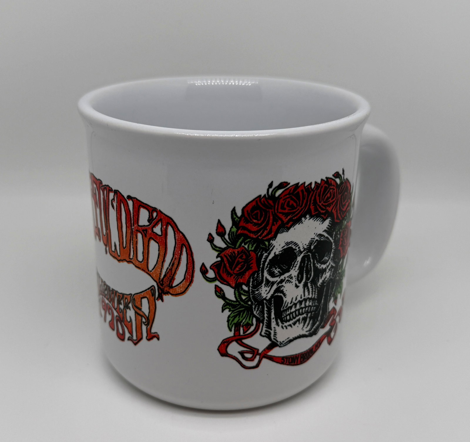 GRATEFUL DEAD SKULL AND ROSES 22OZ COFFEE MUG: GRATEFUL DEAD SKULL AND ROSES 22OZ COFFEE MUG