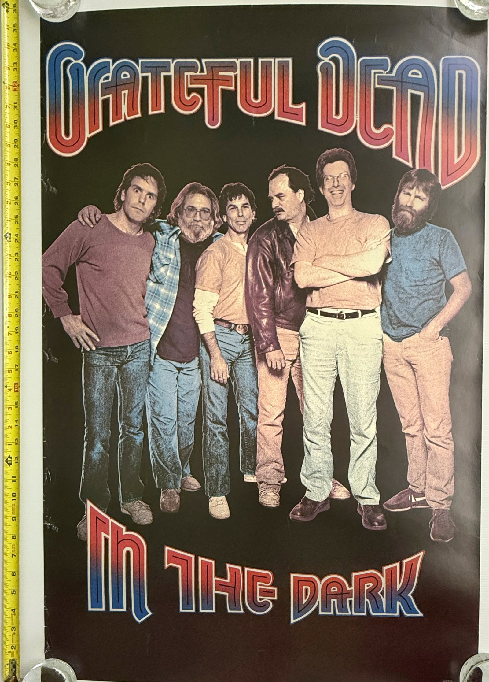GRATEFUL DEAD - IN THE DARK - RECORD STORE PROMO: GRATEFUL DEAD - IN THE DARK - RECORD STORE PROMO. 24 X 36. NOT AVAILABLE TO PUBLIC. 1987 ARISTA RECORDS.