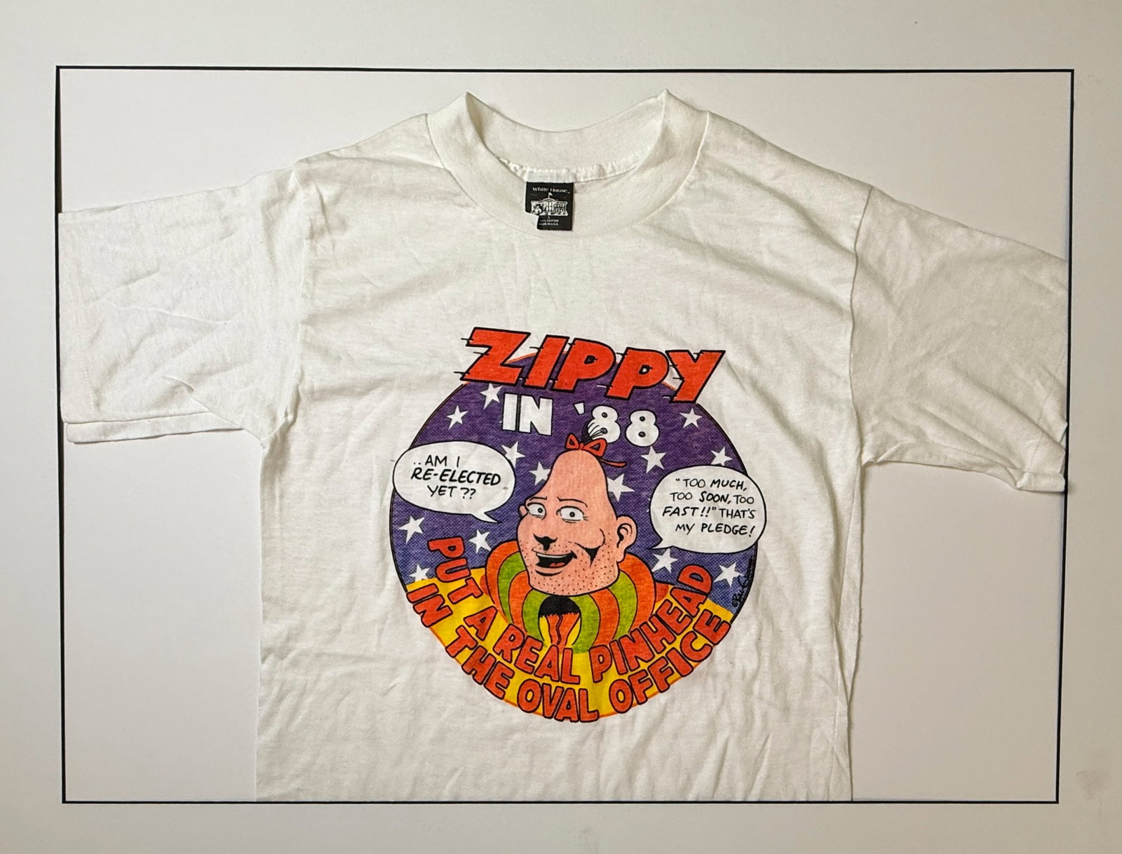 ZIPPY THE PINHEAD 1998 CAMPAIGN T-SHIRT (1 of 5)