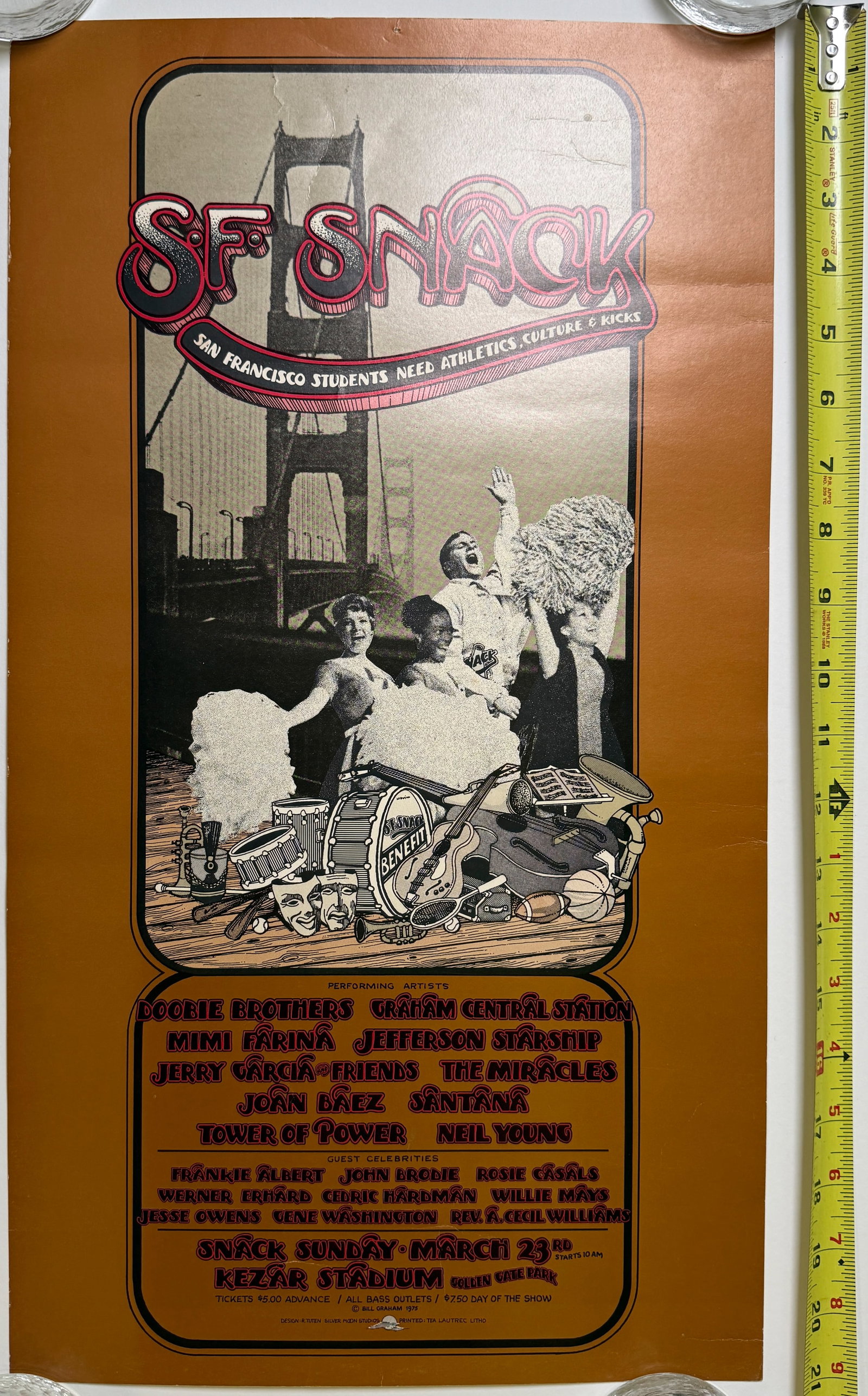 JERRY GARCIA AND FRIENDS - SF SNACK POSTER (1 of 2)