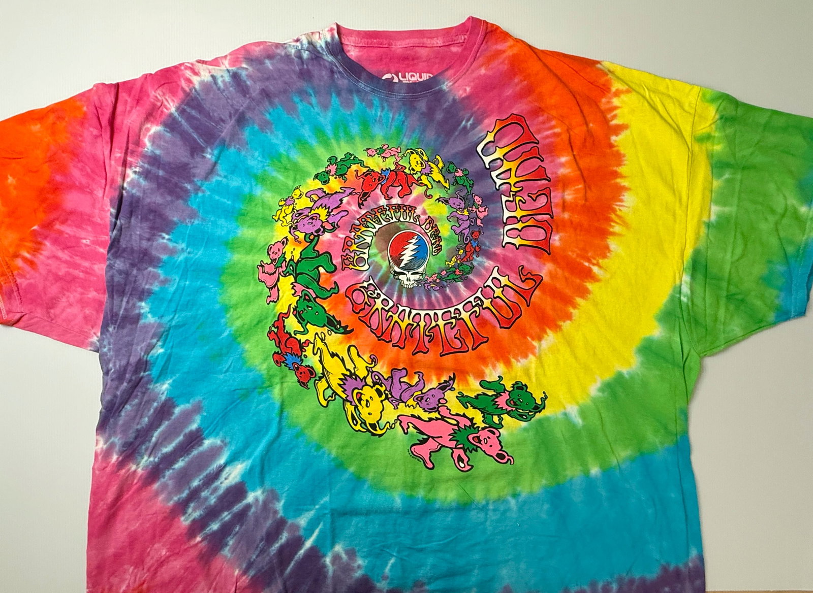 GRATEFUL DEAD LIQUID BLUE T-SHIRT - DANCING BEARS (1 of 5)