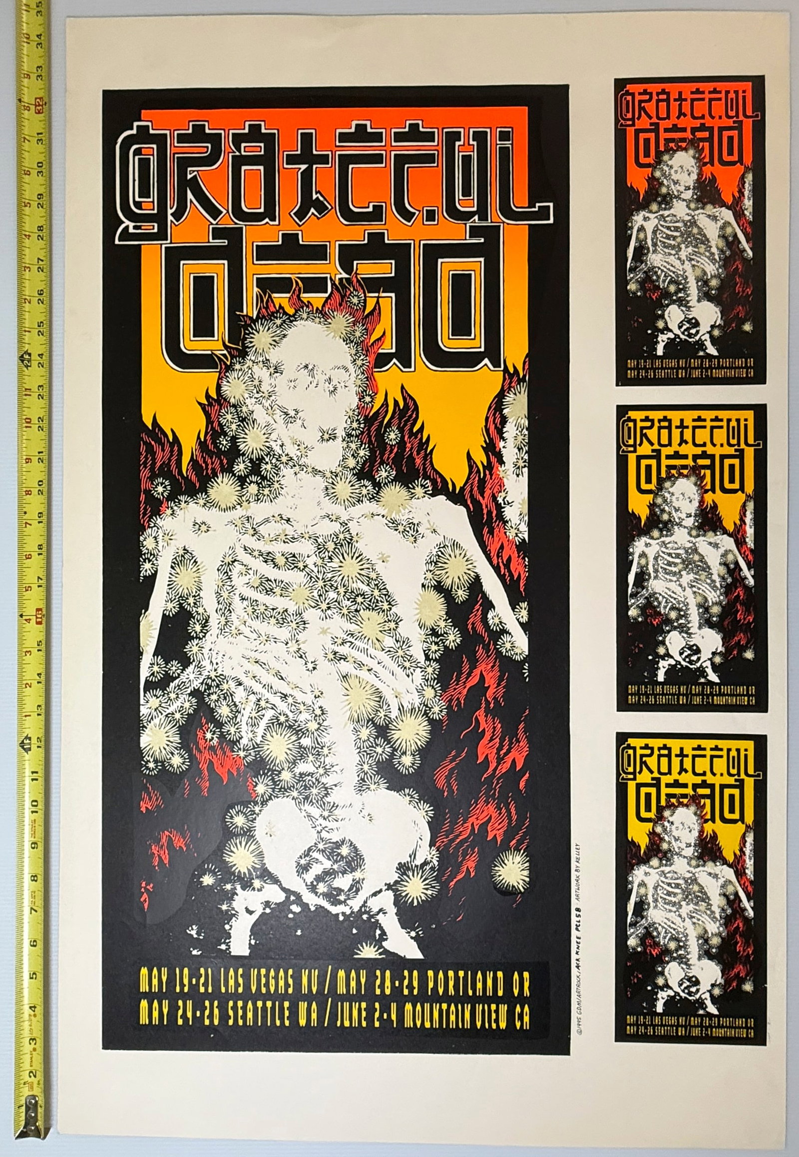 GRATEFUL DEAD - 1995 UNCUT PROOF - PCL58 (1 of 2)