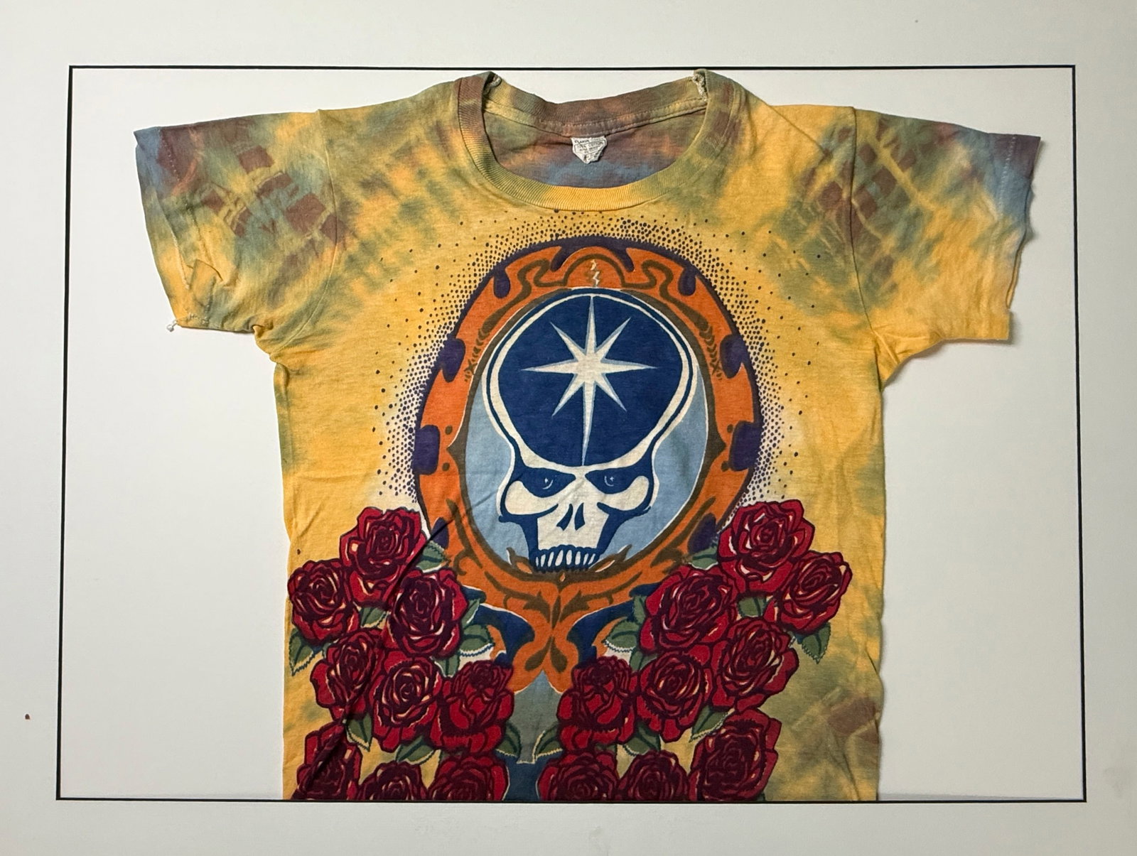 1977 VINTAGE ED DONOHUE RARE GRATEFUL DEAD T-SHIRT (1 of 6)