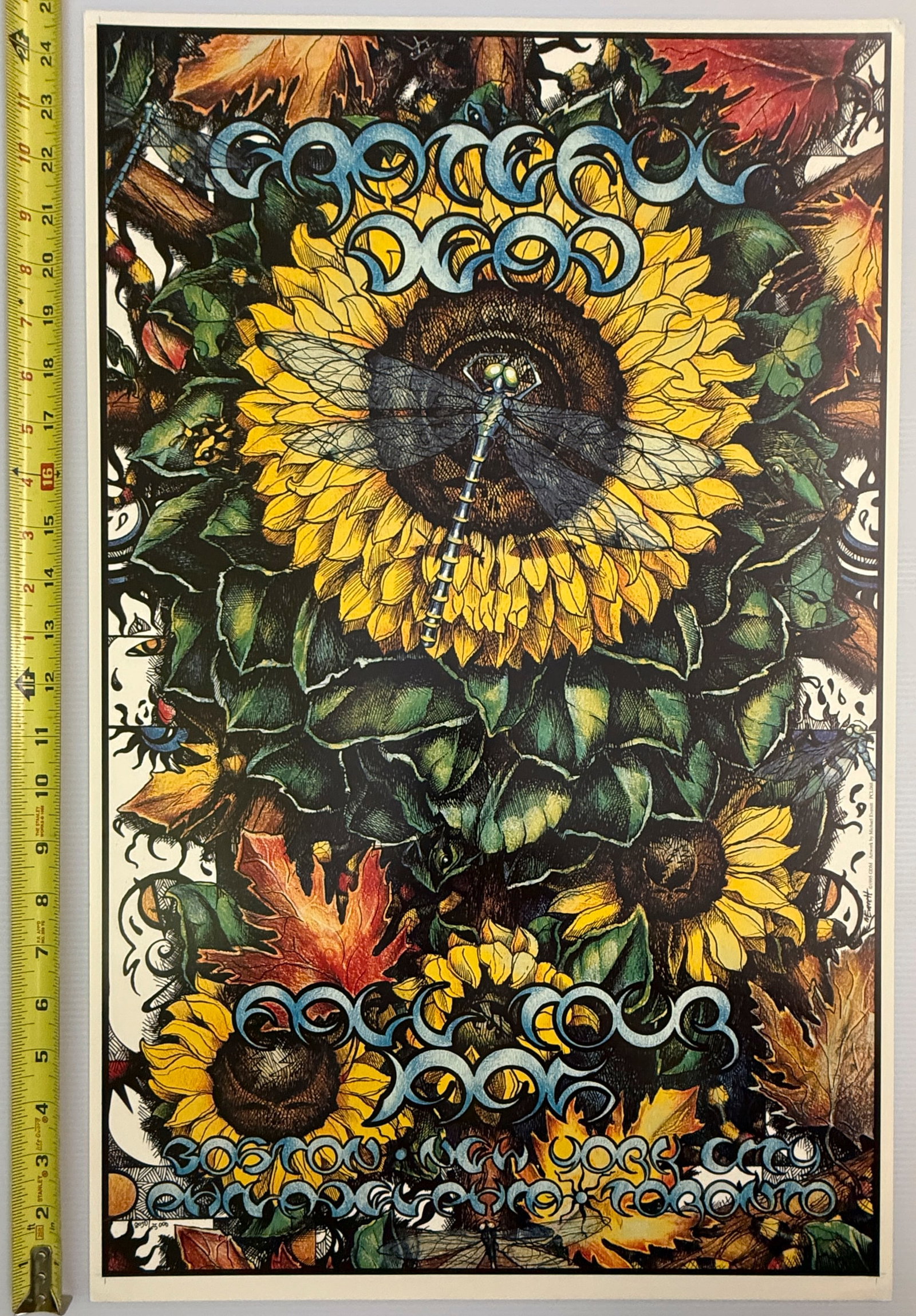 GRATEFUL DEAD - FALL TOUR 1995 LIMITED EDITION POSTER (1 of 3)