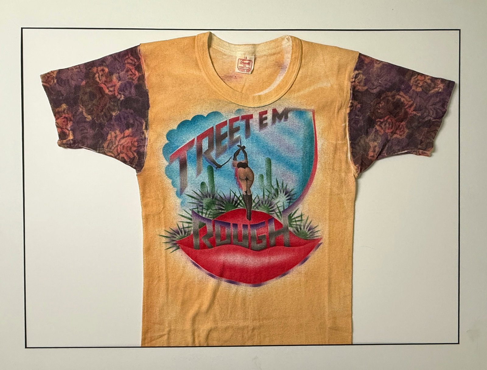 TREET EM ROUGH VINTAGE HAND MADE T-SHIRT (1 of 5)