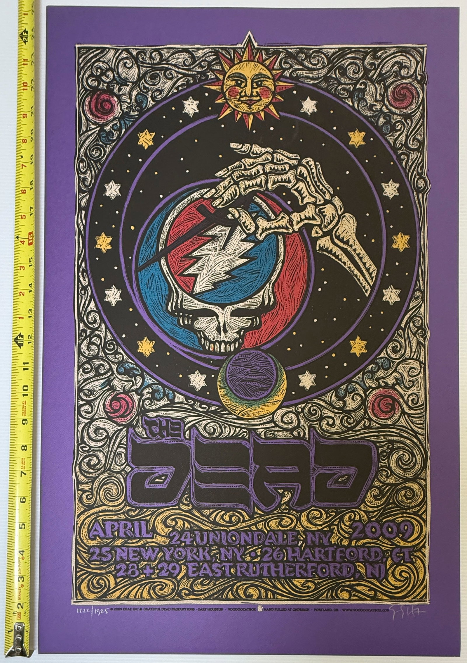 THE DEAD 2009 CONCERT POSTER - SIGNED & NUMBERED (1 of 3)