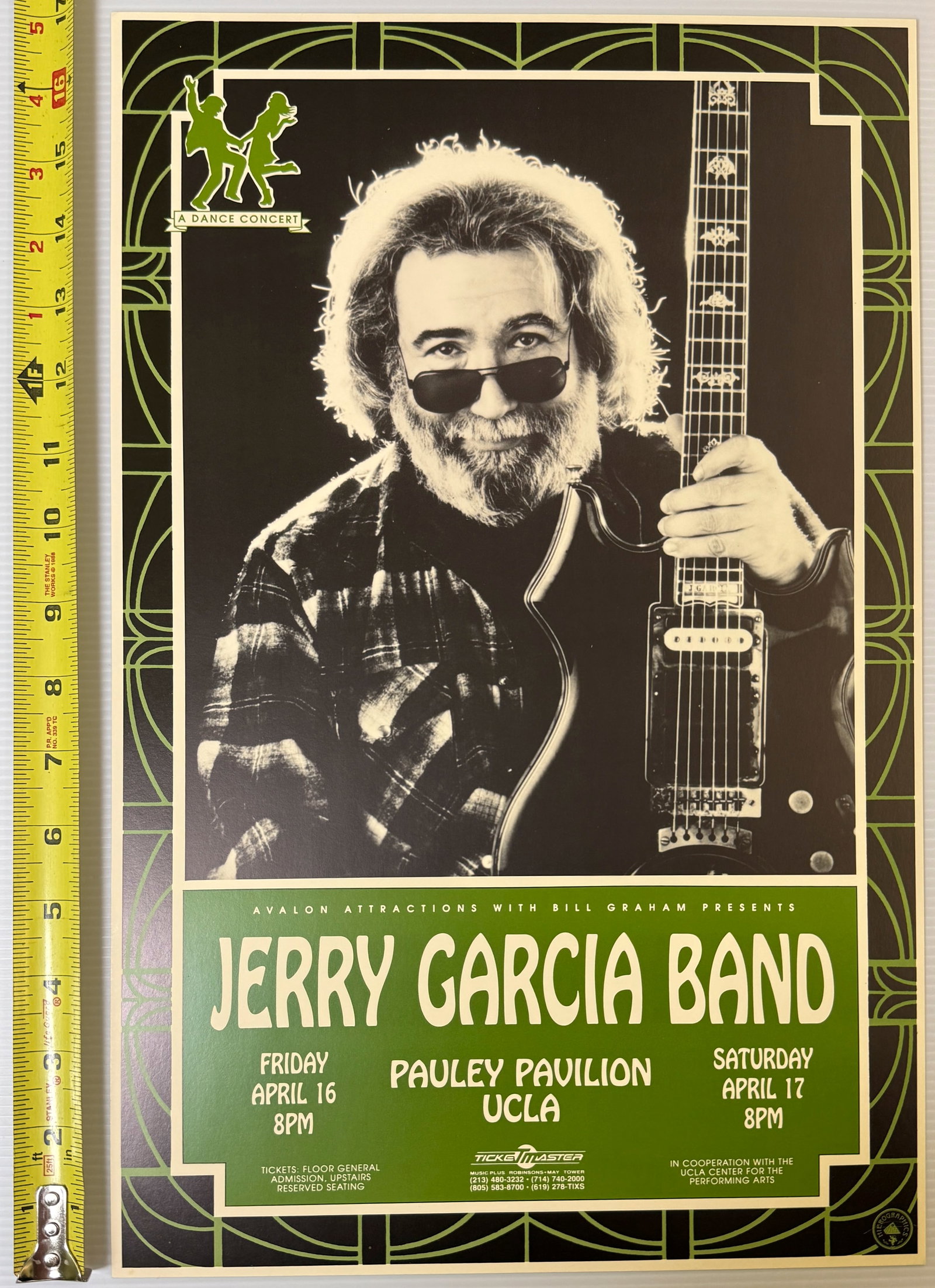 JERRY GARCIA BAND POSTER - 1993 UCLA (1 of 2)