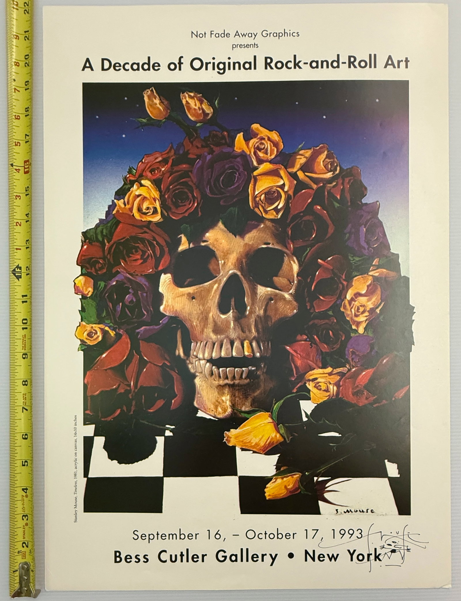 STANLEY MOUSE SIGNED 1993 GALLERY SHOWING POSTER (1 of 3)