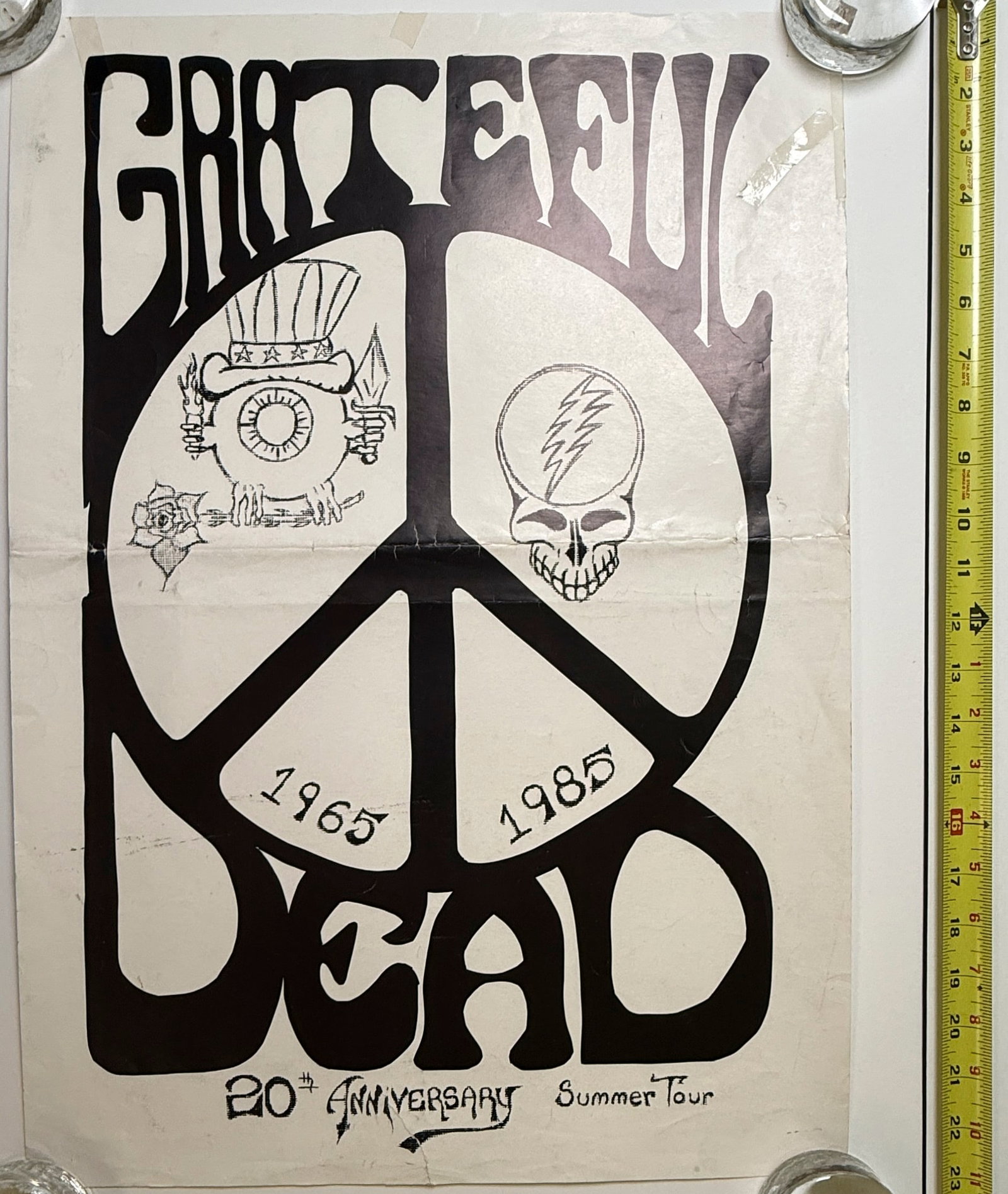 GRATEFUL DEAD 29TH ANNIVERSARY SUMMER TOUR 1985 ART (1 of 2)