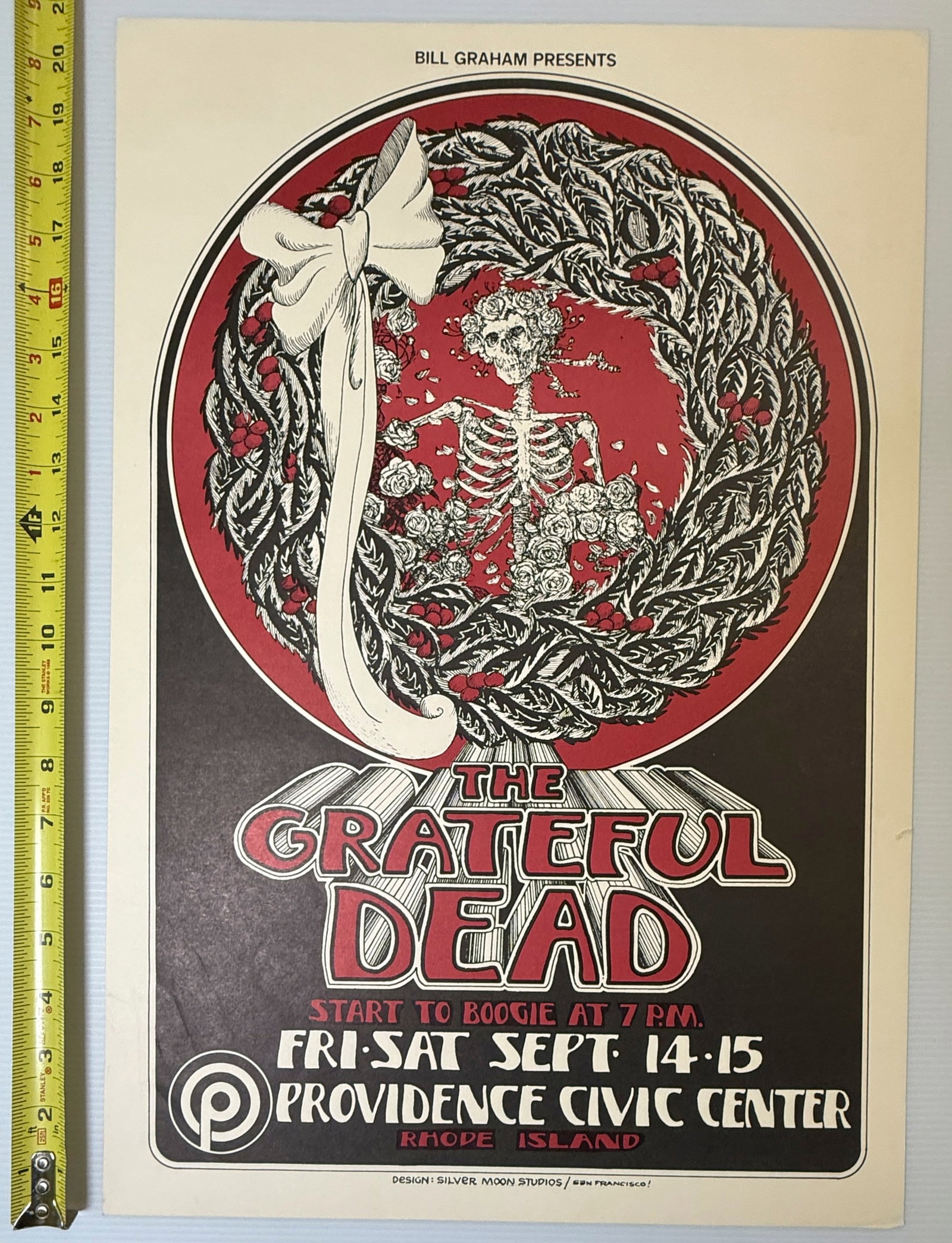 Grateful Dead at Providence Civic 1973 BY RANDY TUTEN - 1st (1 of 2)