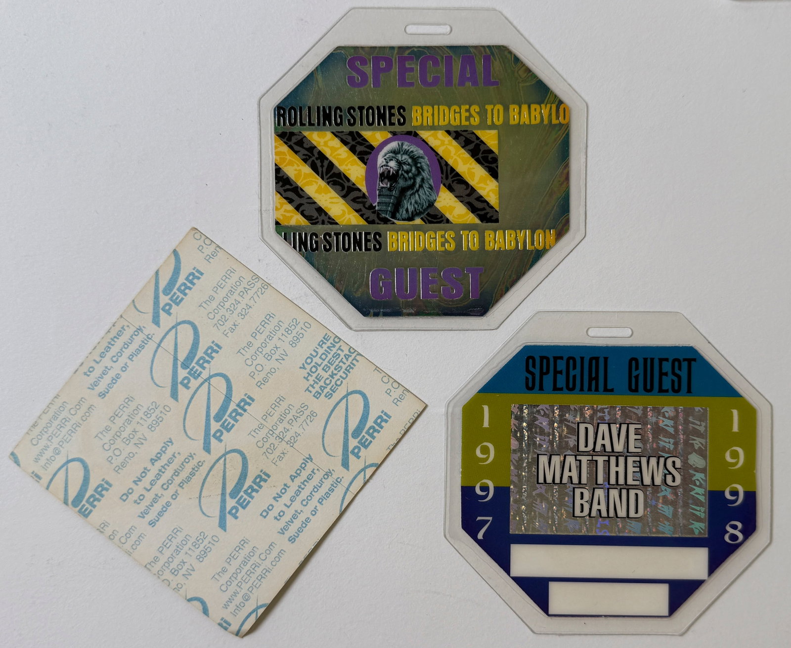 ROLLING STONES BACKSTAGE PASSES - 2