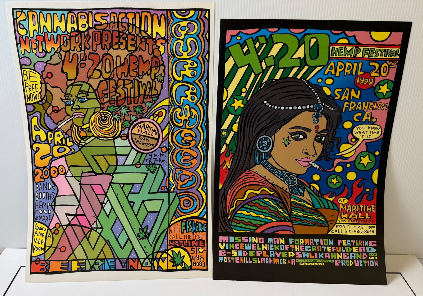 SET OF TWO 420 HEMP FESTIVAL POSTERS (1 of 1)