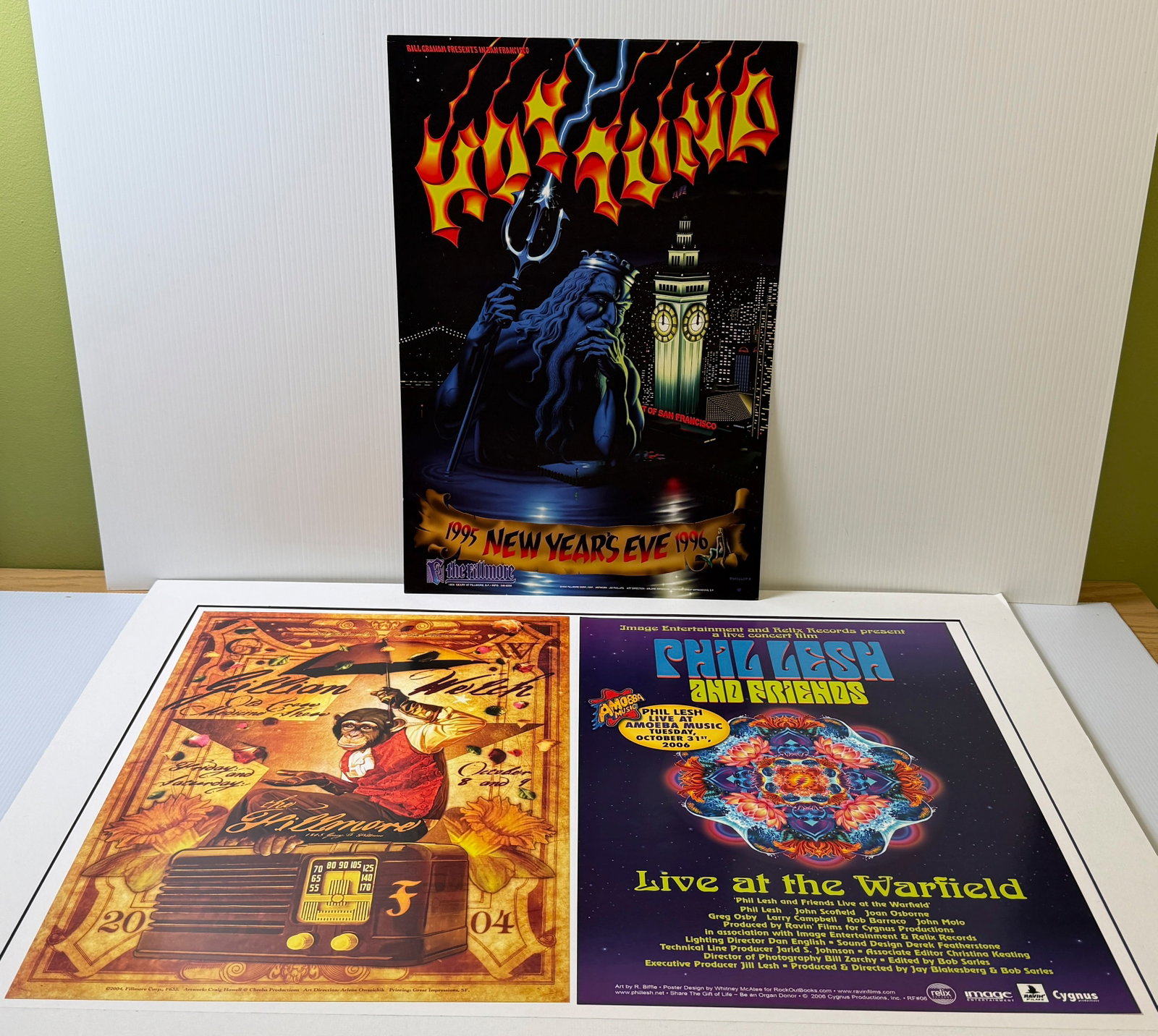 SET OF 3 BILL GRAHAM FILLMORE POSTERS WITH HOT TUNA (1 of 1)