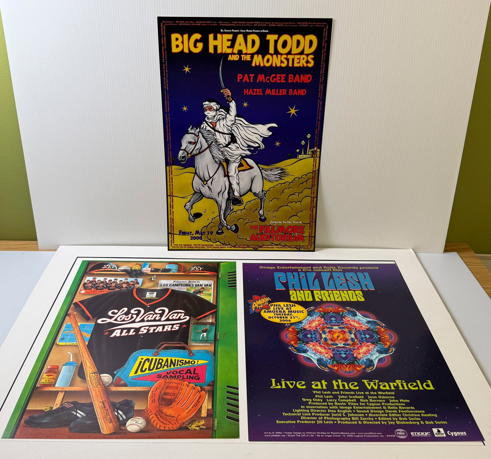 SET OF 3 BILL GRAHAM FILLMORE POSTERS WITH BIG HEAD TODD (1 of 1)