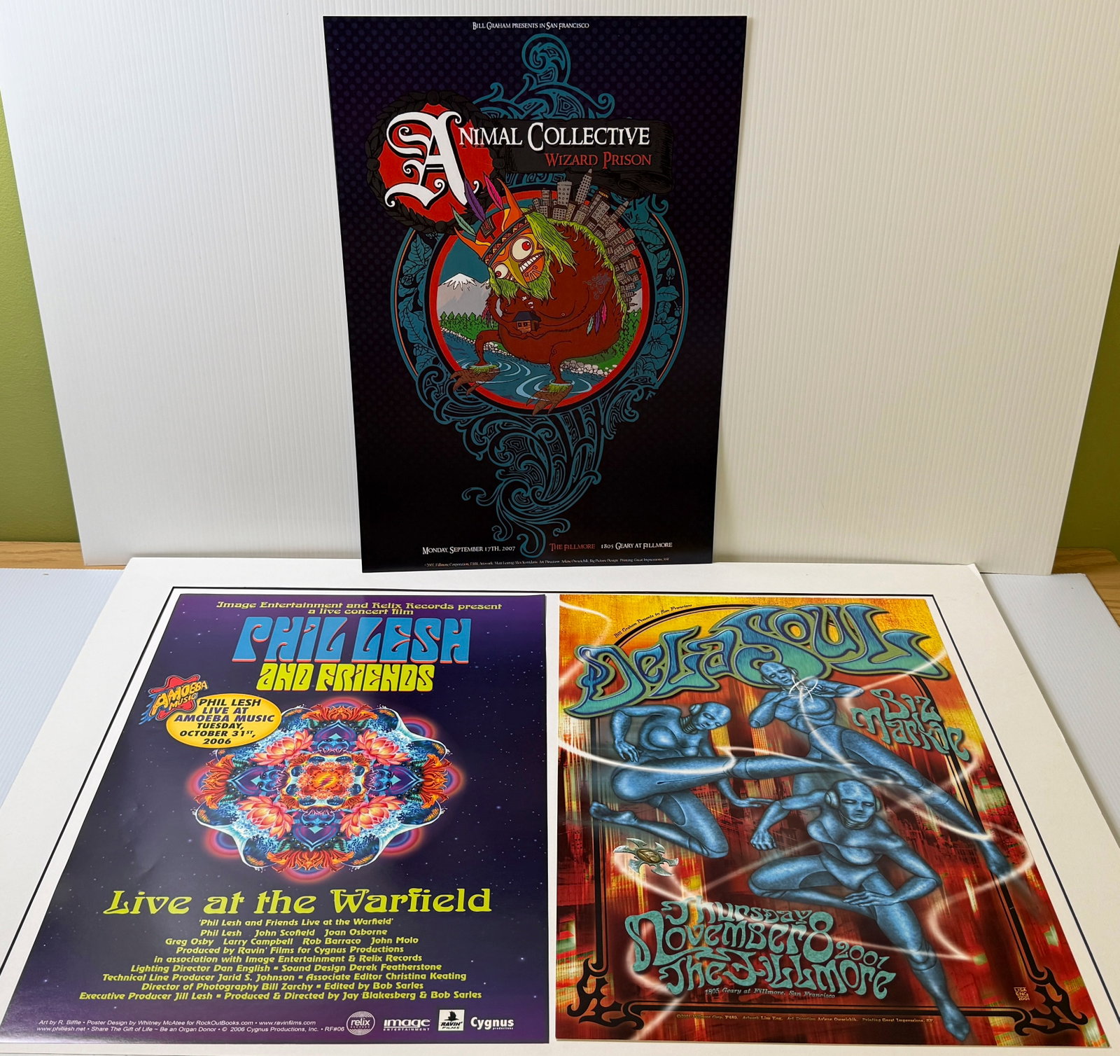 SET OF 3 BILL GRAHAM FILLMORE POSTERS WITH ANIMAL COLLECTIVE (1 of 1)
