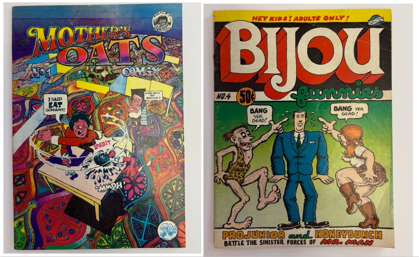 MOTHERS OATS #1 & R. CRUMB BIJOU FUNNIES #4 (1 of 5)