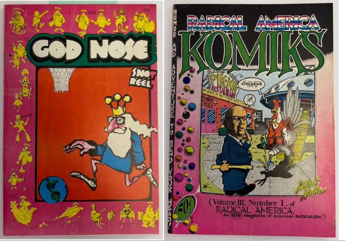 GOD NOSE #1 & GILBERT SHELTON - RADICAL AMERICA KOMIKS #1 (1 of 4)