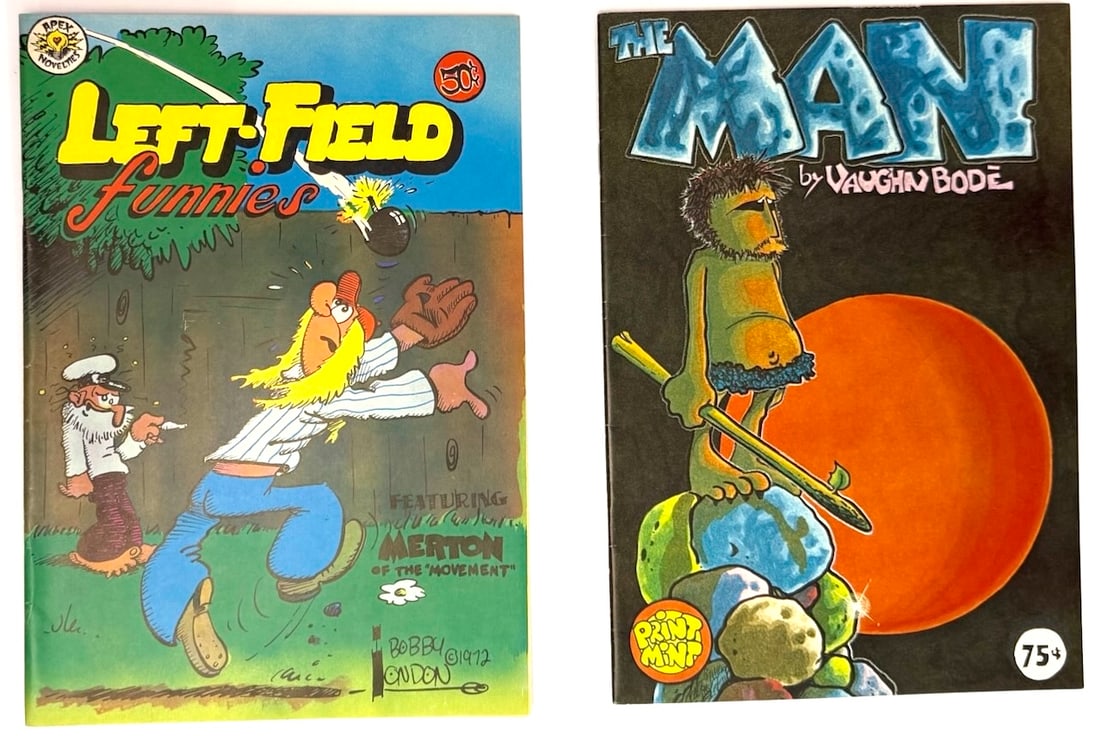 VAUGHN BODE - THE MAN #1 and LEFT-FIELD FUNNIES #1 (1 of 2)