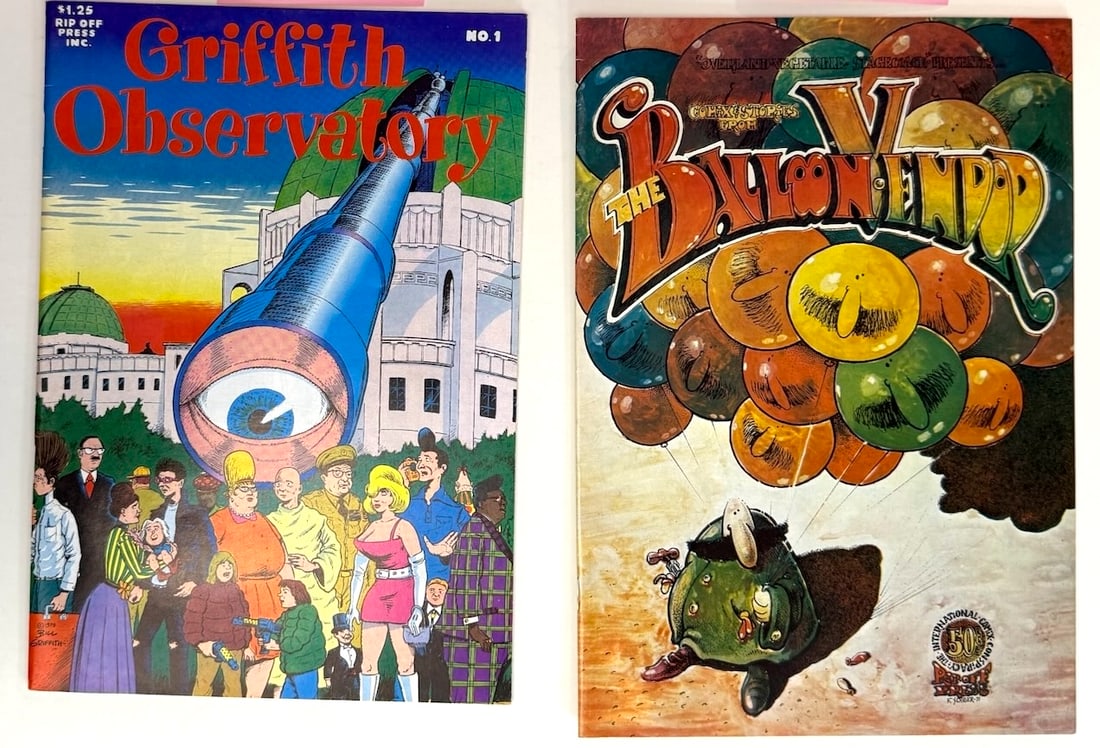 GRIFFITH OBSERVATORY and THE BALLOON VENDOR - ADULT Underground Comix (1 of 2)