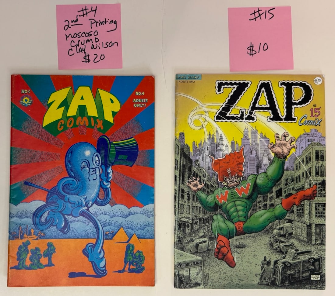 ZAP COMIX #4 & ZAP COMIX #15 - 2
