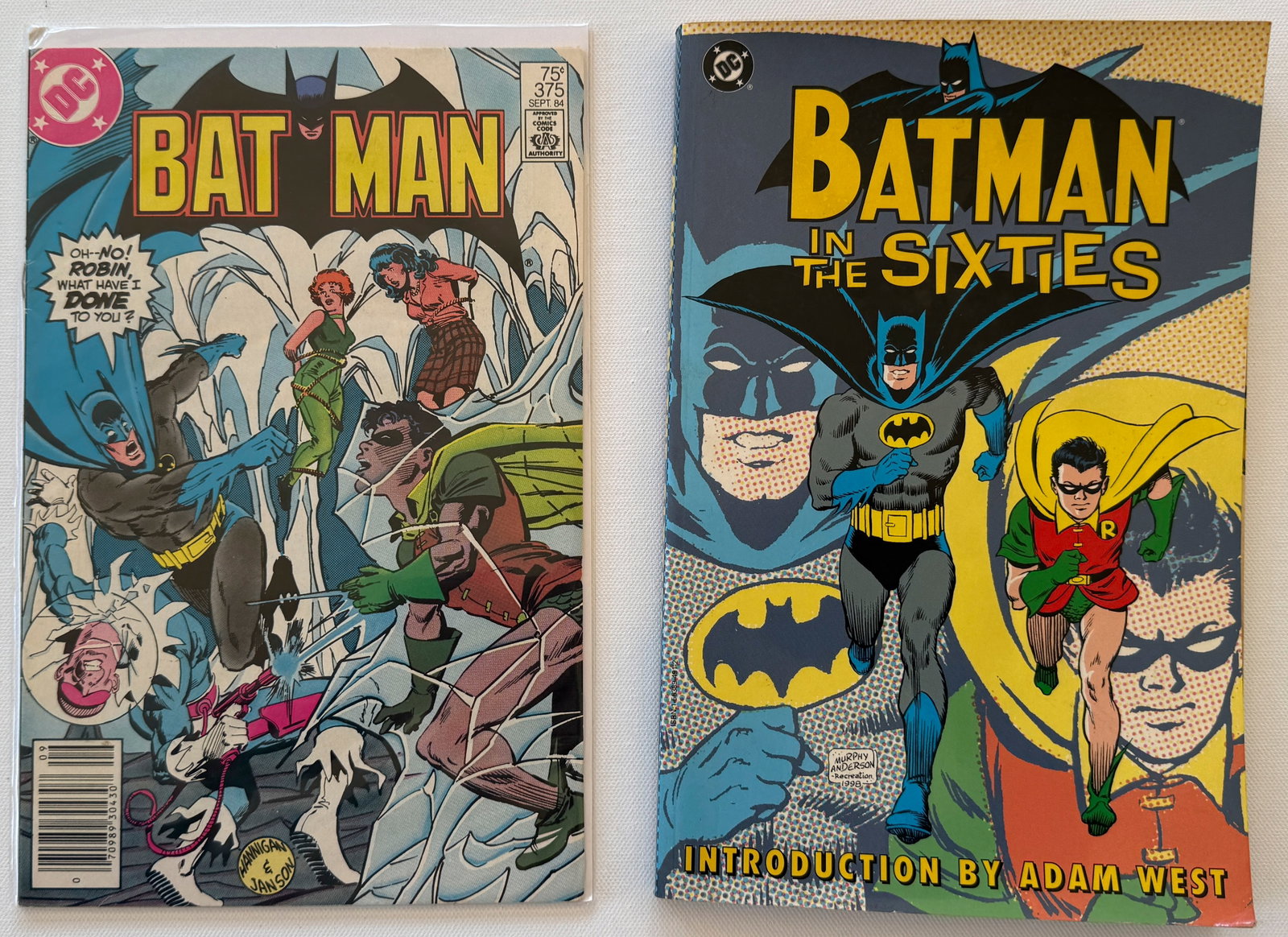 BATMAN #375 AND BATMAN IN THE SIXTIES SOFTCOVER BOOK (1 of 1)