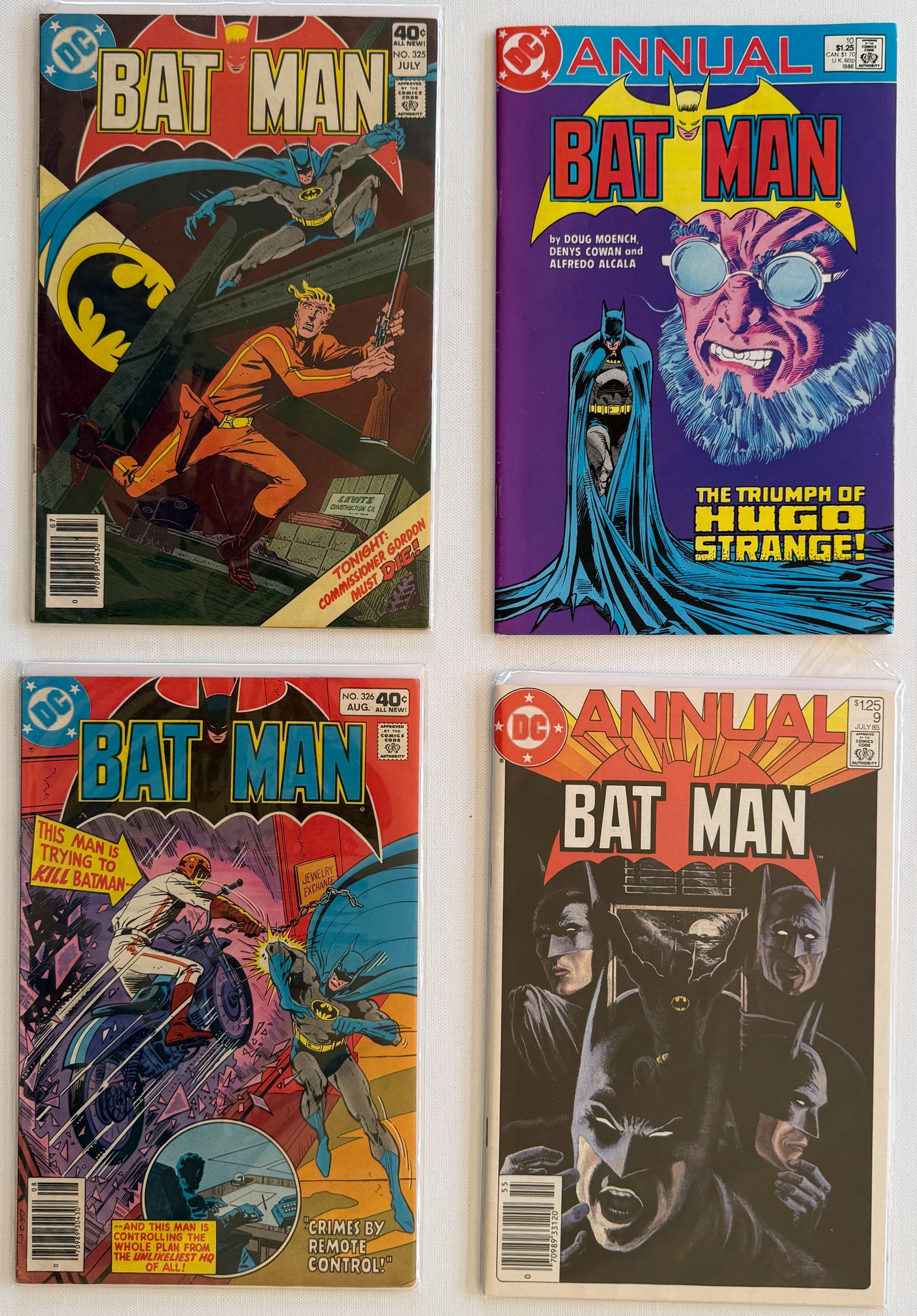 SET OF FOUR BATMAN WITH TWO BATMAN ANNALS (1 of 1)