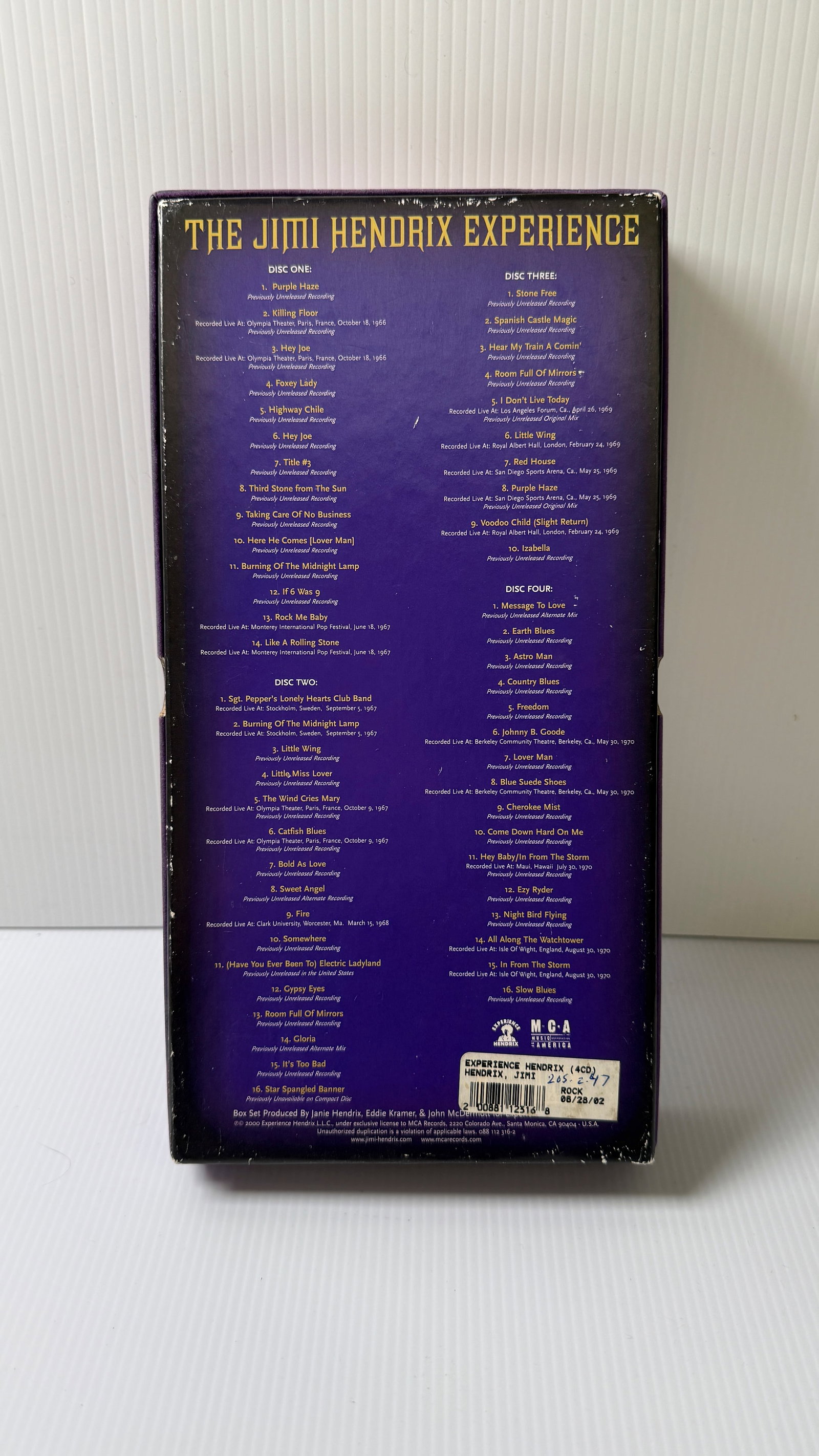 The Jimi Hendrix Experience VELVET 4 CD Boxed Set - 5