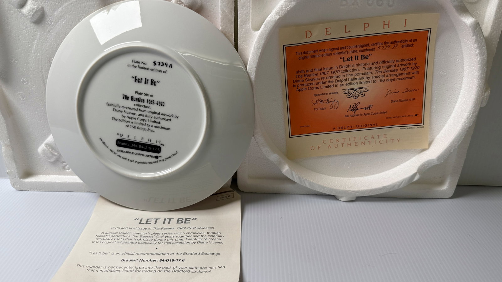 BEATLES PLATE - Delphi - LET IT BE. #6 - 3