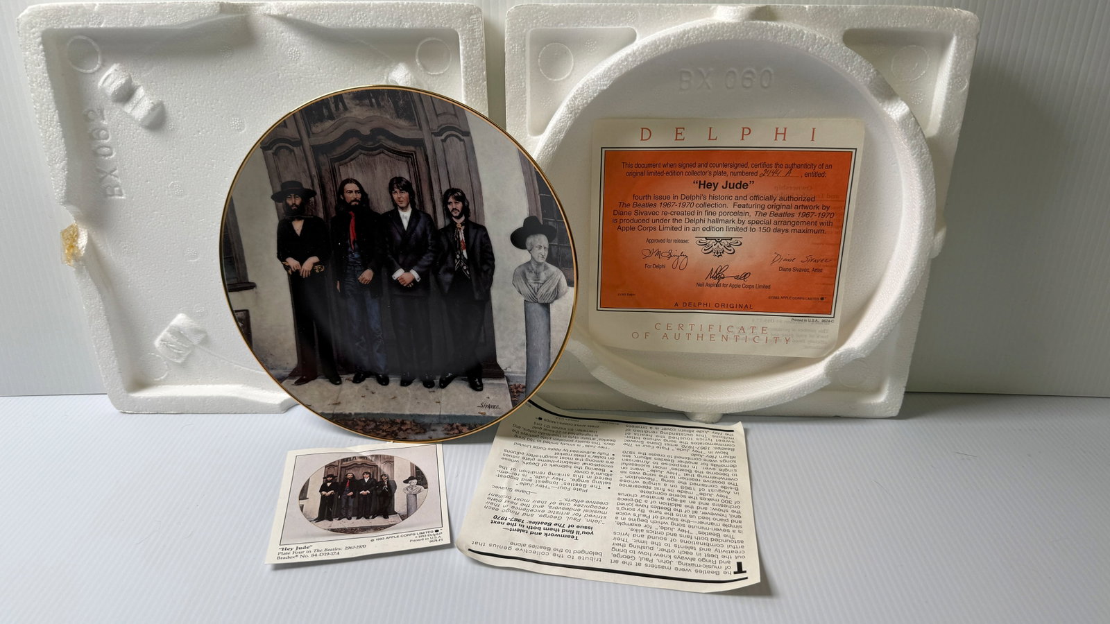 BEATLES PLATE - Delphi - HEY JUDE. #4 - 2