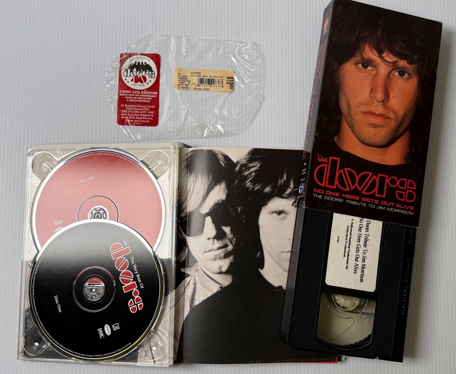 THE DOORS - VHS AND 3 - CD SET - 2