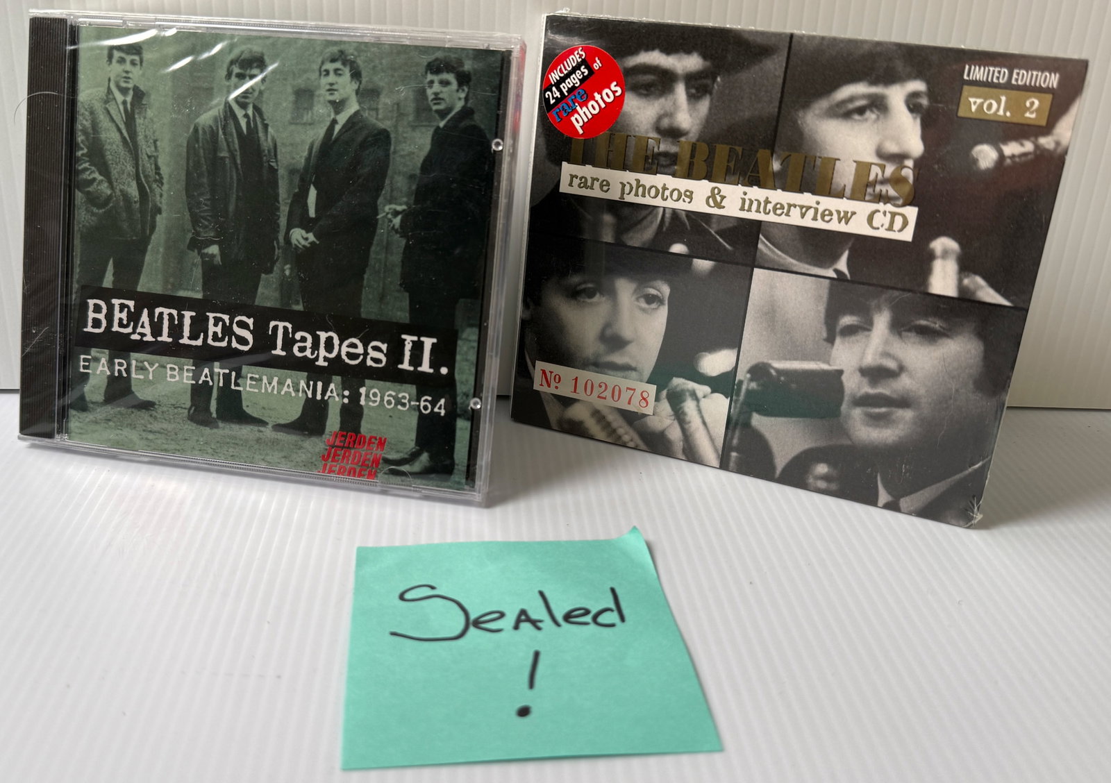 The Beatles – Rare Photos & Interview CD (Vol. 2) - SEALED - & BOOTLEG !: The Beatles – Beatles Tapes II. Early Beatlemania: 1963-6 BOOTLEG - SEALED. AND The Beatles – Rare Photos & Interview CD (Vol. 2) - SEALED.