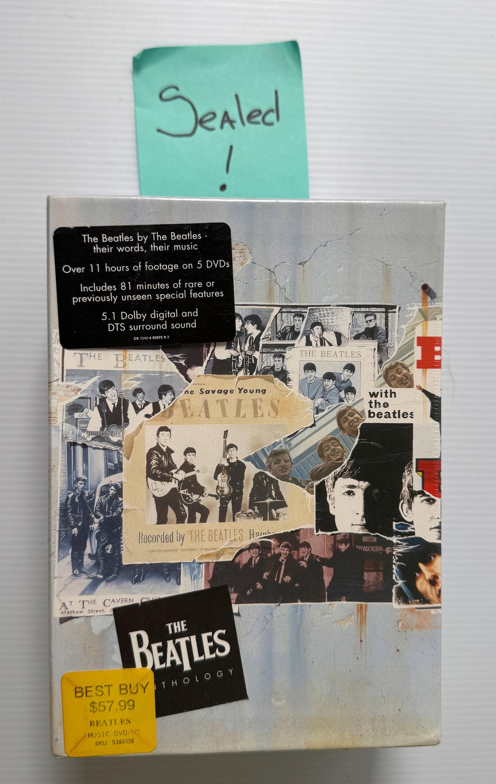 BEATLES ANTHOLOGY 5 DVD SET - SEALED - 3