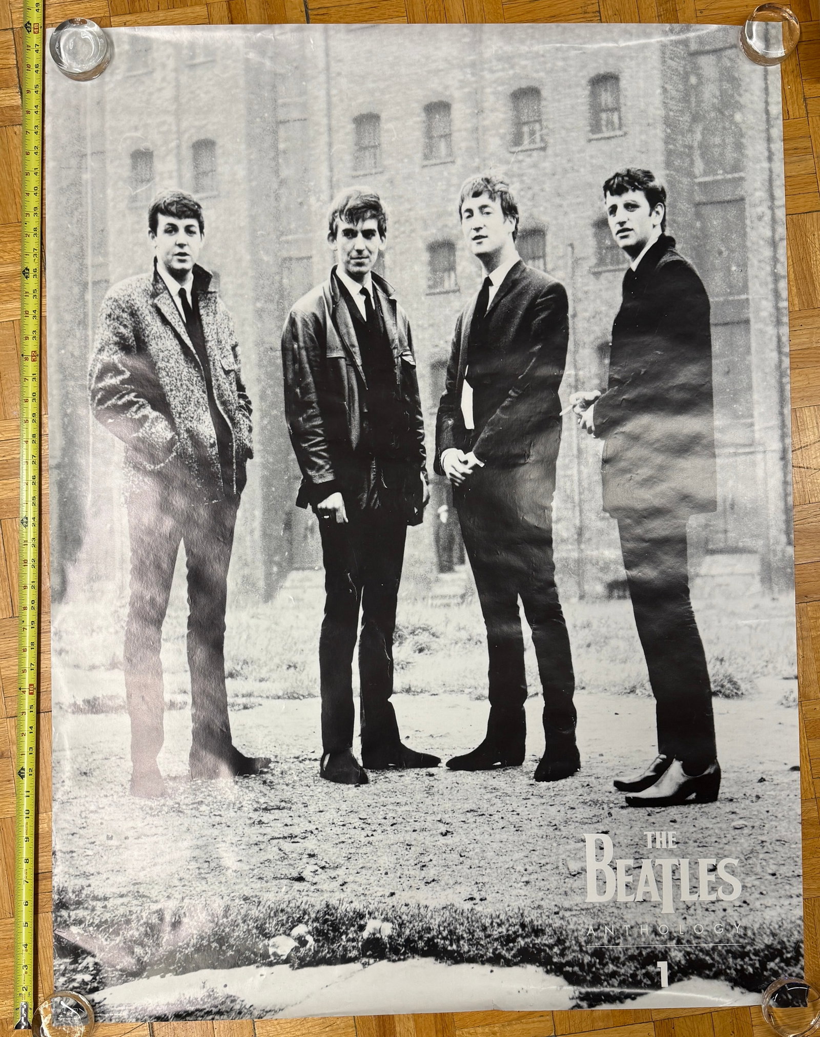 BEATLES ANTHOLOGY I POSTER - 1995: BEATLES ANTHOLOGY I POSTER - 1995 CAPITOL RECORDS PROMO. ABOUT 32 X 48